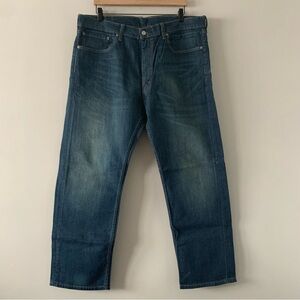 Levis 505 Regular Fit Jeans Mens 38x30 Straight Denim Workwear 90s Stretch